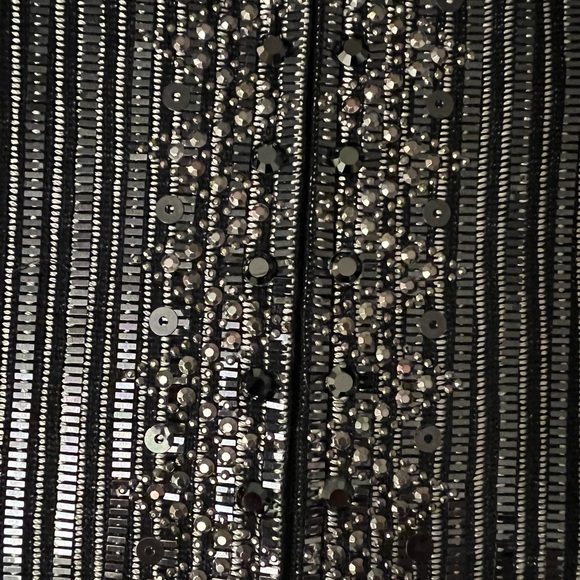 GORGEOUS St. John Evening Black & Silver Embellished Knit Jacket. - Picture 6 of 7